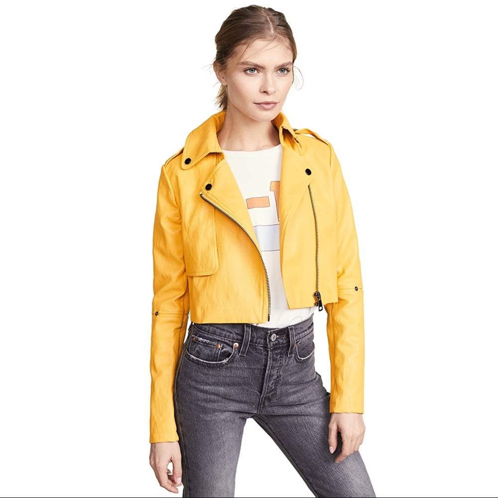 SØSKEN Harley Mustard Leather Jacket